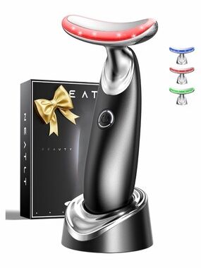 NeatLt 7-in-1 Facial & Neck Massager – Red Light Therapy, Portable Skin Tighteni